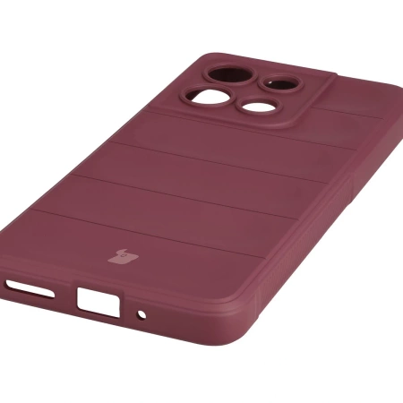Pancerne etui Bizon Case Tur do Motorola Moto G86 5G / G86 Power 5G, burgundowe