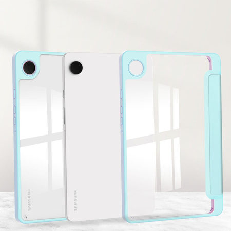 Etui Bizon Case Tab Clear Matt do Galaxy Tab A9, błękitne
