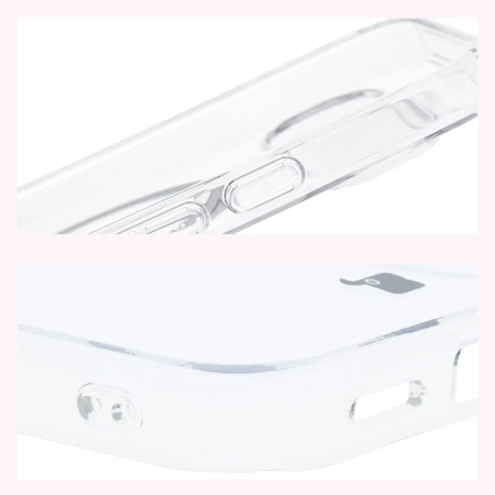 Etui z pierścieniem magnetycznym Bizon Case CrystalO do Google Pixel 10 Pro XL, przezroczyste