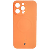 Etui silikonowe z pierścieniem magnetycznym Bizon Case Silicone Magnetic do iPhone 14 Pro Max, marchewkowe