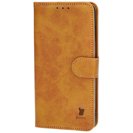 Etui z klapką Bizon Case Pocket do Galaxy S23 Plus, brązowe