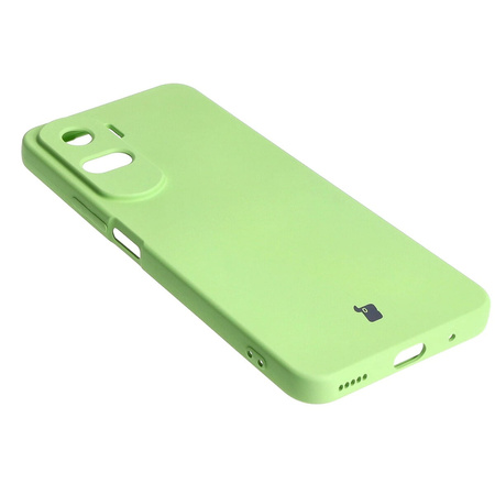 Etui Bizon Case Silicone do Honor 90 Lite, jasnozielone