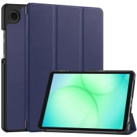 Etui z klapką Bizon Case Tab Croc do Galaxy Tab A11 / A9, granatowe