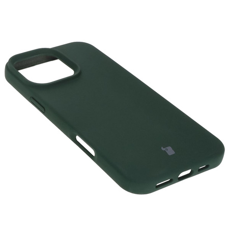 Silikonowe etui Bizon Soft Case do iPhone 16 Pro Max, ciemnozielone