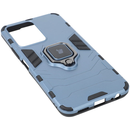 Etui Bizon Case Armor Ring do VIVO Y16, niebieskie