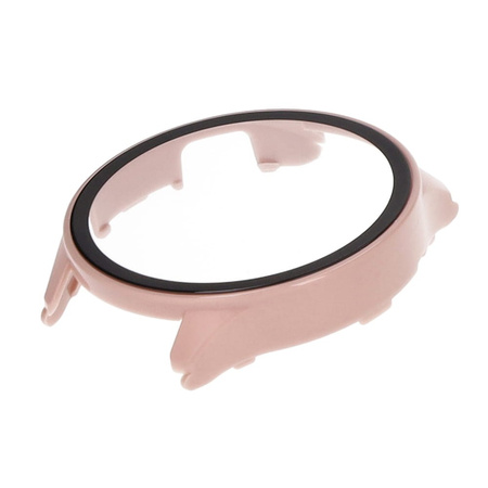 Etui Bizon Case+Glass Set do Xiaomi Watch S1 Pro, różowe