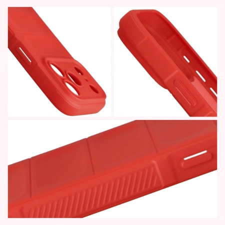 Pancerne etui Bizon Case Tur do iPhone 17 Pro, czerwone