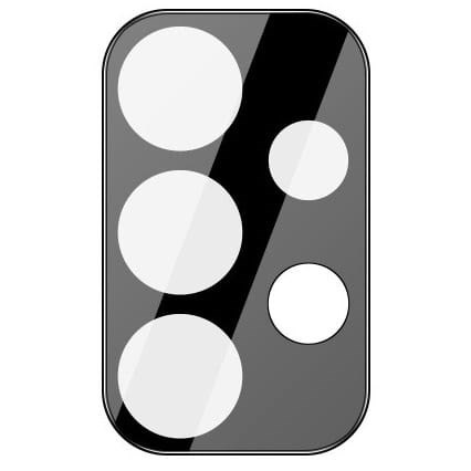 Szkło hartowane Bizon Glass Edge - 2 sztuki + ochrona na obiektyw, Galaxy A53, czarne