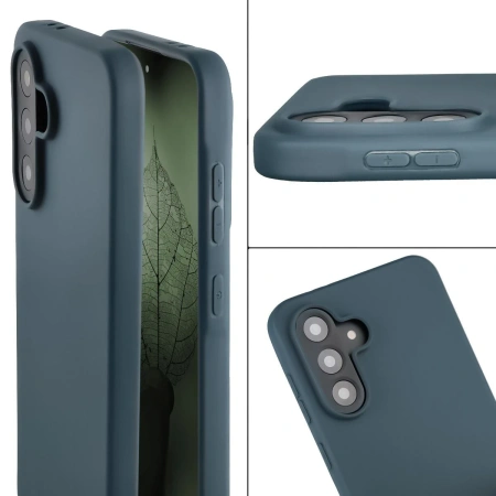 Etui z recyklingu Bizon Case ReLeaf do Galaxy A56 5G, ciemnoniebieskie