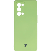 Etui Bizon Case Silicone do Oppo Reno 6 Pro, jasnozielone