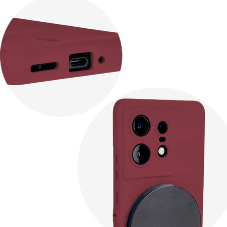 Pancerne etui Bizon Case Tur do Motorola Edge 50 Pro, ciemnofioletowe