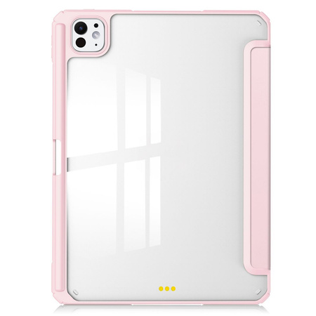 Etui Bizon Case Tab Clear Matt do iPad Pro 13" 7 gen. 2024, różowe
