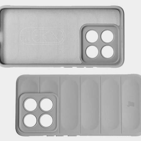 Pancerne etui Bizon Case Tur do Xiaomi 14T, jasnoszare