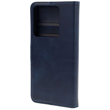 Etui z klapką Bizon Case Pocket do Xiaomi Redmi Note 14 5G / Poco M7 Pro 5G, granatowe