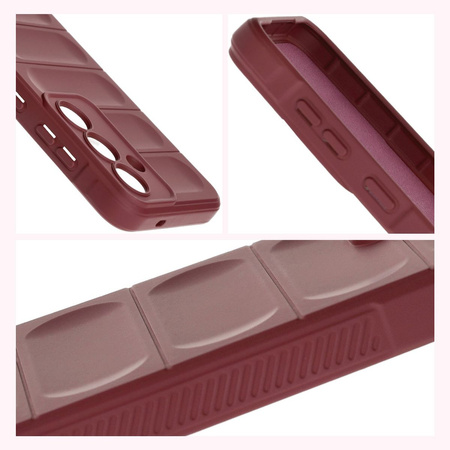 Pancerne etui Bizon Case Tur do Galaxy S25, burgundowe