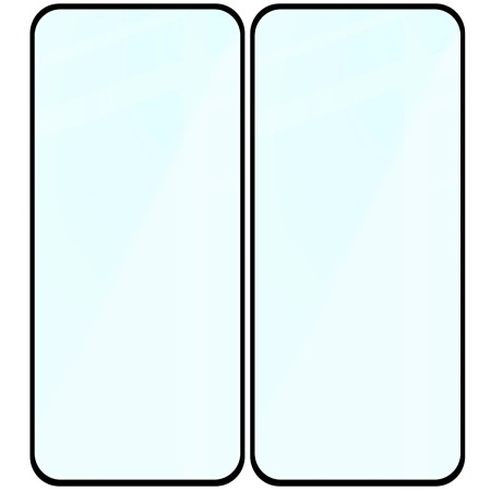 Szkło hartowane Bizon Glass Edge Duo do Honor 400 Lite, czarna ramka, 2 sztuki