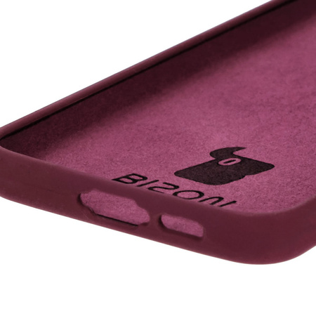 Silikonowe etui Bizon Soft Case do Galaxy S24 FE, ciemnofioletowe