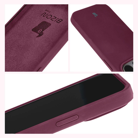 Etui silikonowe do iPhone 14 Pro Bizon Soft Case, ciemnofioletowe