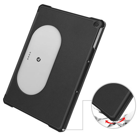 Etui Bizon Case Tab Croc do Google Pixel Tablet, czarne