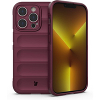 Pancerne etui Bizon Case Tur do iPhone 14 Pro, burgundowe