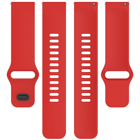 Silikonowy pasek Bizon Strap Watch Silicone do Xiaomi Redmi Watch 5 Lite / 5 Active, czerwony