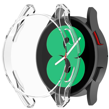 Etui Bizon Case Watch Felipe do Galaxy Watch FE / Watch 4 40 mm, przezroczyste