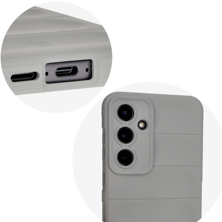 Pancerne etui Bizon Case Tur do Galaxy S24 FE, jasnoszare