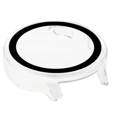 Etui ze szkłem do zegarka Bizon Case Watch Adamo do Garmin Venu 4 41 mm, przezroczyste