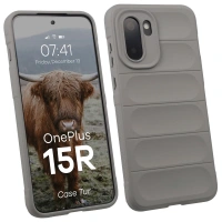 Pancerne etui Bizon Case Tur do OnePlus 15R, jasnoszare