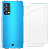 Etui + 2x szkło Bizon Case Clear Pack do Oppo Reno 5 5G, przezroczyste