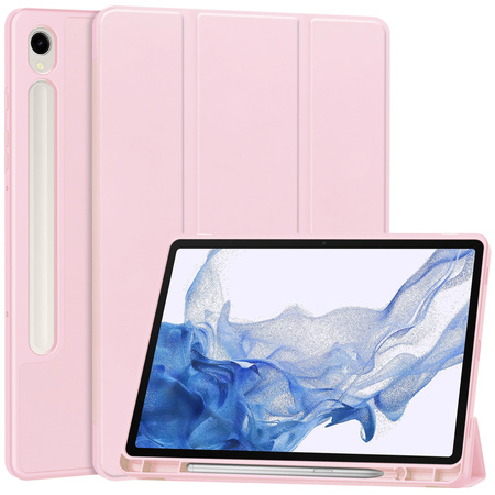 Etui Bizon Case Tab Lizard do Samsung Galaxy Tab S9, różowe