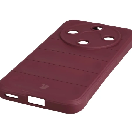Pancerne etui Bizon Case Tur do Honor Magic8 Lite, burgundowe