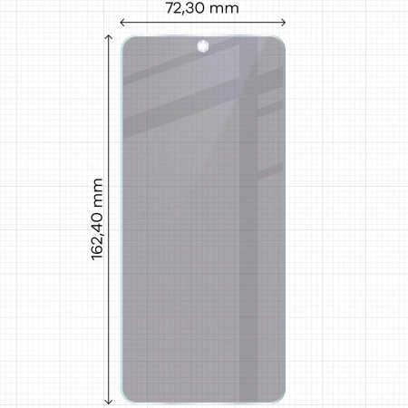 Prywatyzujące szkło hybrydowe Bizon Glass Mule Shadow do Honor 400 Smart, matowe