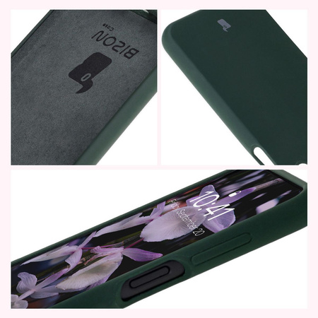 Silikonowe etui Bizon Soft Case do Galaxy A16 4G/5G, ciemnozielone