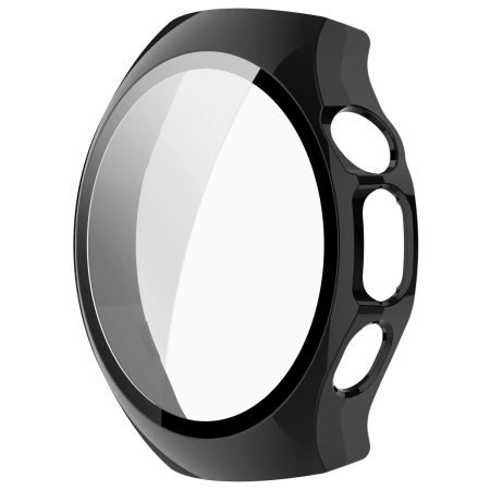 Etui ze szkłem do zegarka Bizon Case+Glass Watch do Huawei Watch 5 46 mm, czarne