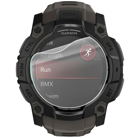 Folia hydrożelowa na ekran Bizon Glass Watch Hydrogel Duo do Garmin Instinct 3 50 mm, 2 sztuki