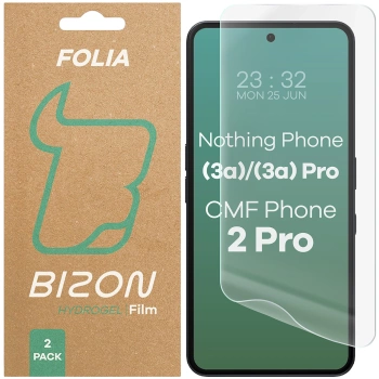 Folia hydrożelowa na ekran Bizon Glass Hydrogel Front do Galaxy S25 Ultra, 2 sztuki