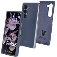Silikonowe etui Bizon Soft Case do Galaxy Z Fold6, ciemnoniebieskie