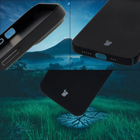 Etui Bizon Case Łupka do iPhone 14, czarne