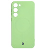 Etui silikonowe z pierścieniem magnetycznym Bizon Case Silicone Magnetic do Galaxy S23 Plus, jasnozielone