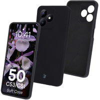 Silikonowe etui Bizon Soft Case do Realme Note 50 / Realme C53 / C51, czarne
