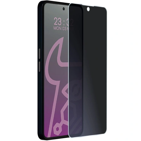 Prywatyzujące szkło hybrydowe Bizon Glass Mule Shadow do Nothing Phone (3a) Pro, matowe