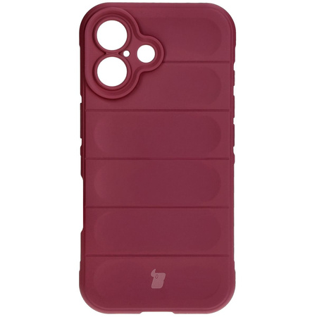 Pancerne etui Bizon Case Tur do iPhone 16, burgundowe