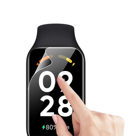 Folia hydrożelowa na ekran Bizon Glass Watch Hydrogel Duo do Redmi Smart Band 2 / Xiaomi Mi Band 8 Active, 2 sztuki