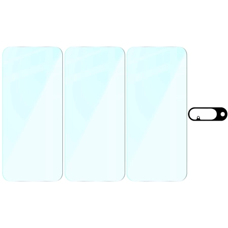 3x Szkło hartowane + szybka na aparat Bizon Glass Clear Pack do Google Pixel 10