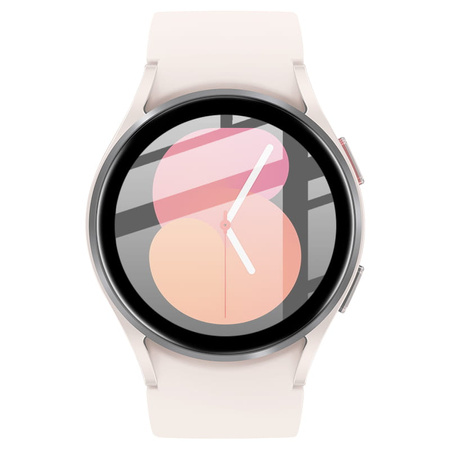 Szkło hybrydowe Bizon Glass Edge dla Galaxy Watch 5 / 6 40 mm, czarne