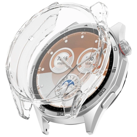 Etui z osłoną ekranu Bizon Case Watch Felipe do Huawei Watch GT6 46 mm, przezroczyste