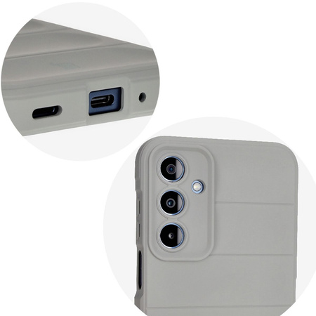 Pancerne etui Bizon Case Tur do Galaxy M35 5G, jasnoszare