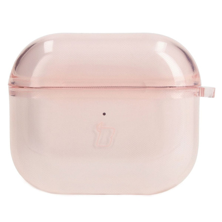 Etui Bizon Case Headphone Clear do Airpods 3, przezroczysto-różowe