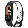 Pasek Bizon Strap Watch Octo do Xiaomi Mi Smart Band 8, czarno-biały
